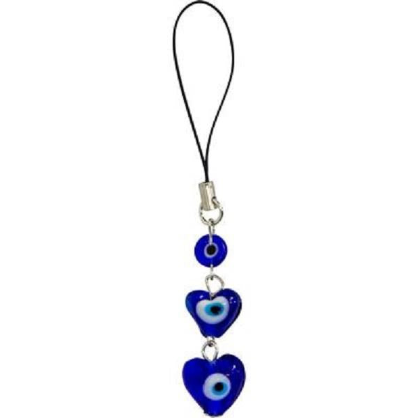 Evil Eye Talisman Triple Heart
