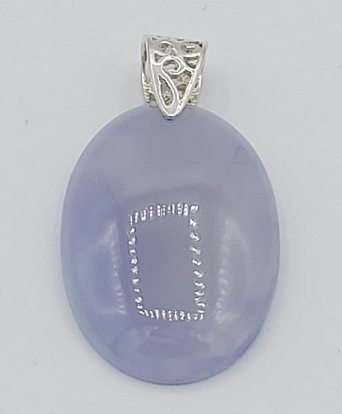 Pendant Blue Chalcedony