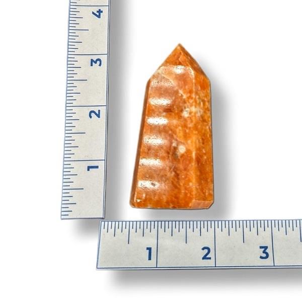 Orange Calcite Generator Point 106g Approximate