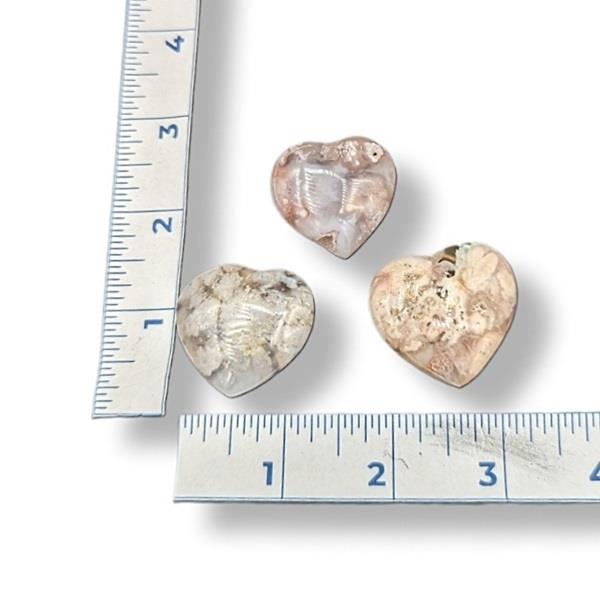Flower Agate Heart