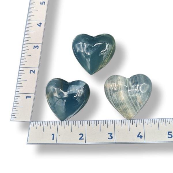 Aquatine Blue Calcite Heart 40g Approximate