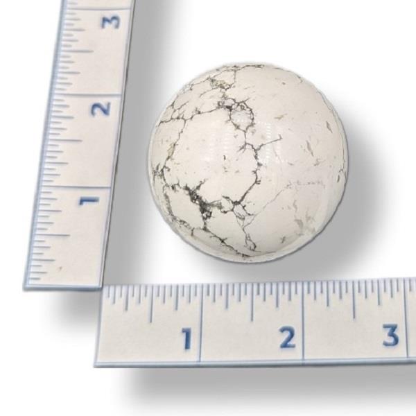 White Howlite Sphere 134g Approximate