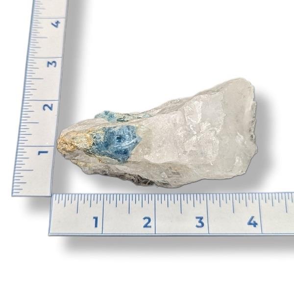 Aquamarine on Quartz 210g Approximate