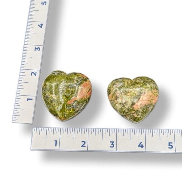45mm Puffy Heart Unakite