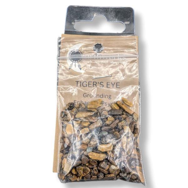 Tiger's Eye Chips 50g Approximate