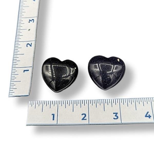 Blue Goldstone Heart