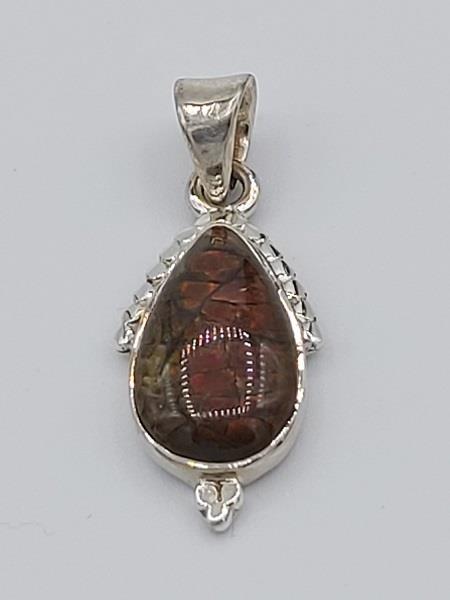 Pendant Ammolite Sterling Silver