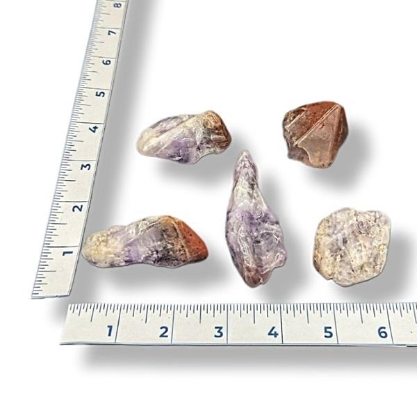 Red Capped Amethyst Tumbled 36g Approximate