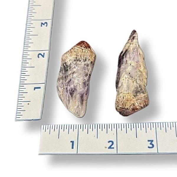 Red Capped Amethyst Tumbled 26g Approximate