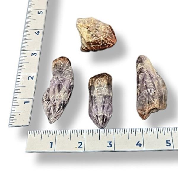 Red Capped Amethyst Tumbled 38g Approximate