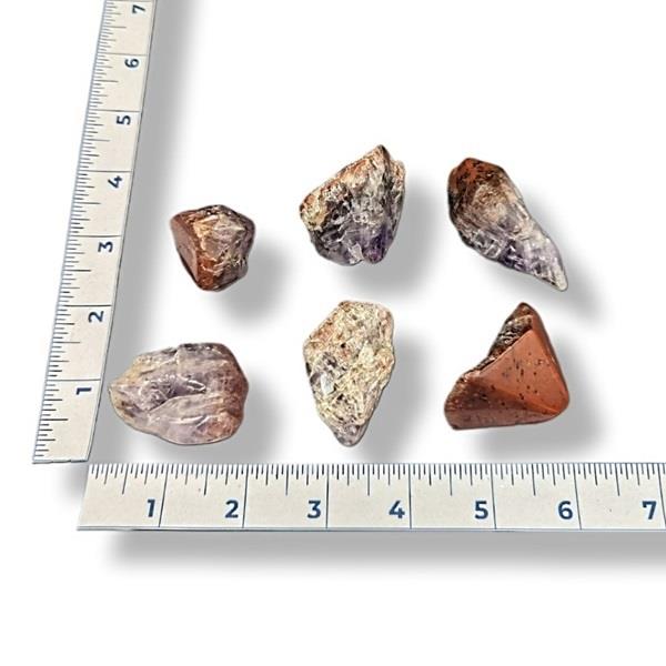 Red Capped Amethyst Tumbled 32g Approximate