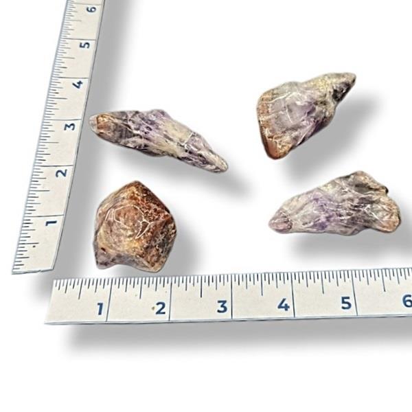 Red Capped Amethyst Tumbled 42g Approximate