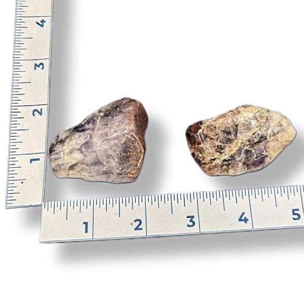 Red Capped Amethyst Tumbled 46g Approximate