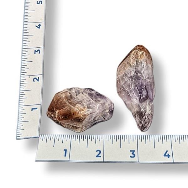 Red Capped Amethyst Tumbled 52g Approximate