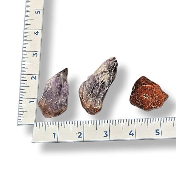 Red Capped Amethyst Tumbled 28g Approximate