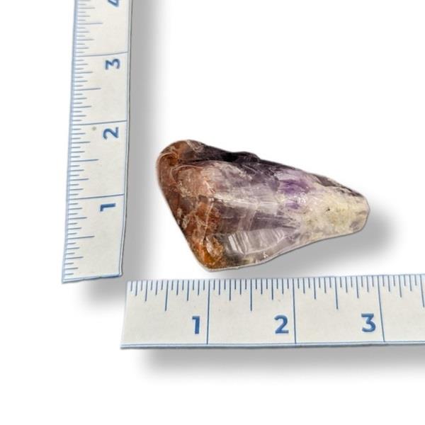 Red Capped Amethyst Tumbled 76g Approximate