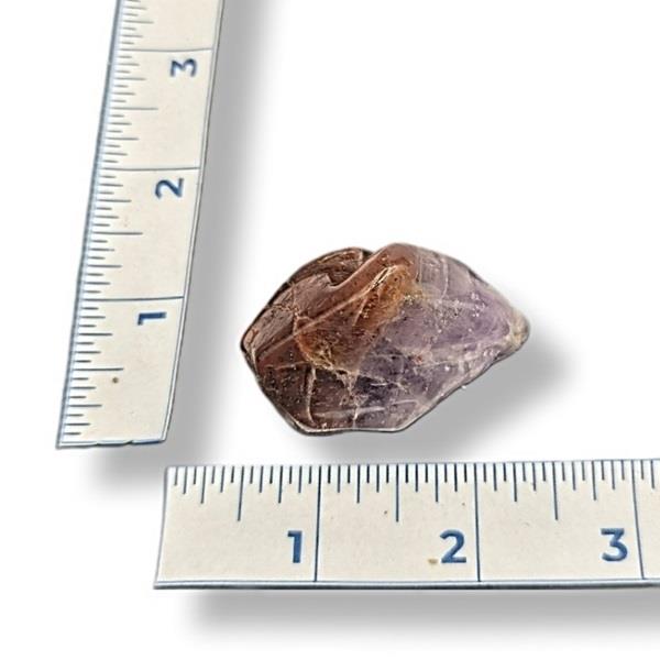 Red Capped Amethyst Tumbled 40g Approximate