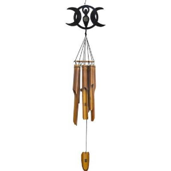 Bamboo Windchime Triple Moon Goddess