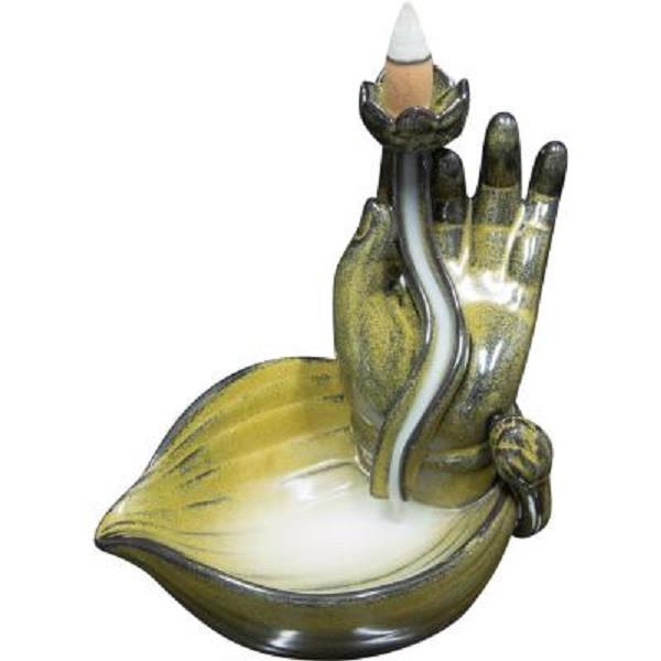 Backflow Incense Burner Mudra Hand