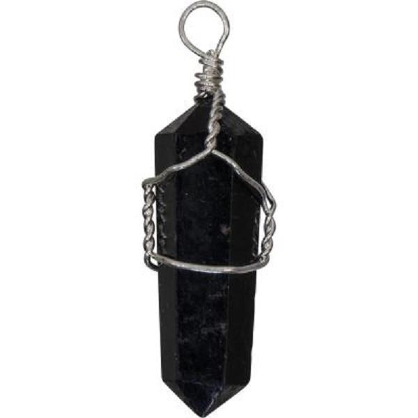 Pendant Black Tourmaline Wire Wrapped