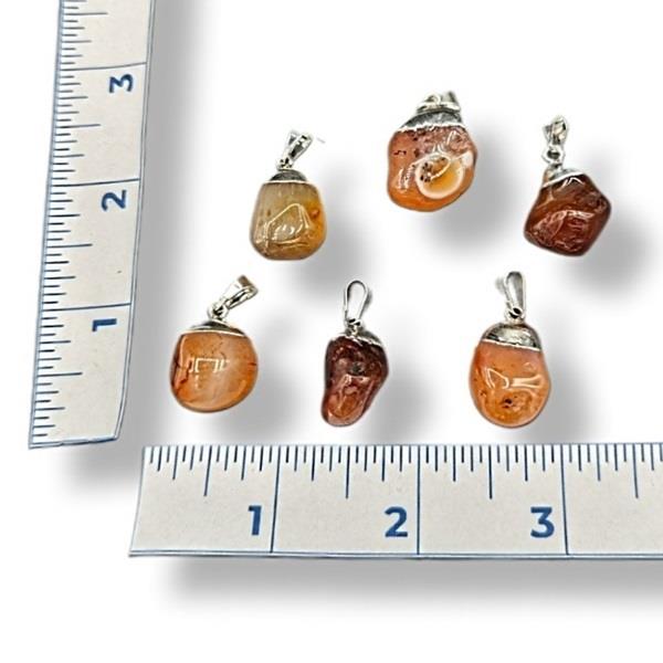 Pendant Carnelian Tumbled Stone