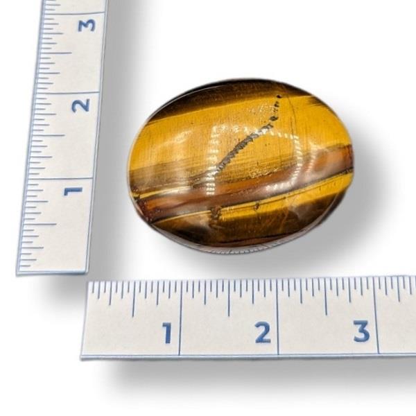 Tiger's Eye Palmstone 112g Approximate