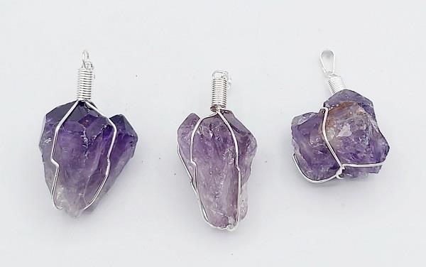 Pendant Amethyst Caged