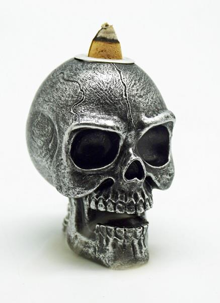 Backflow Incense Burner Skull