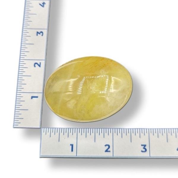 Golden Healer Quartz Palmstone 124g Approximate