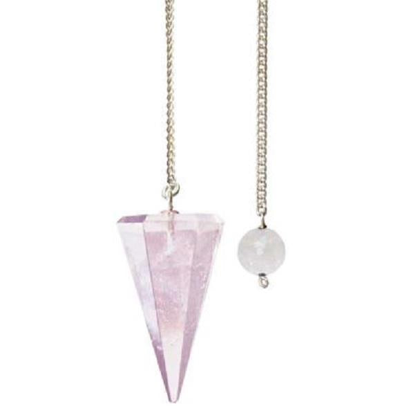 Pendulum Rose Quartz Hexagon