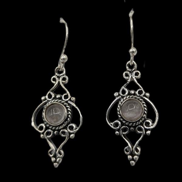 Earrings Rose Quartz Sterling Silver