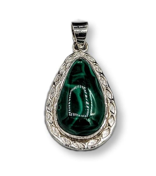 Pendant Malachite Sterling Silver