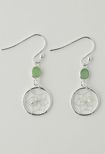 Earrings Peridot August Sterling SIlver