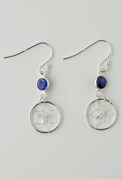 Earrings Sapphire September Sterling SIlver