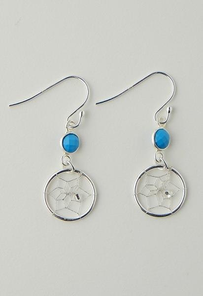 Earrings Turquoise December Sterling Silver