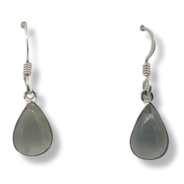 Earrings Prehnite Sterling Silver