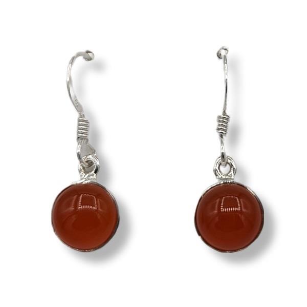 Earrings Carnelian Sterling Silver