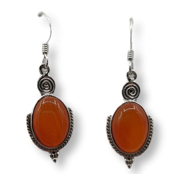 Earrings Carnelian Sterling Silver