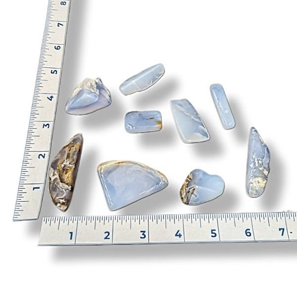 Blue Chalcedony Stick Tumbled