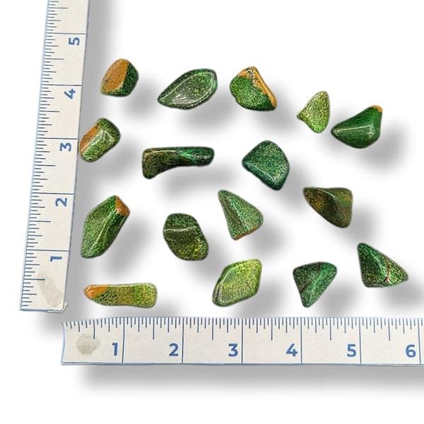 Green Picture Jasper Tumbled