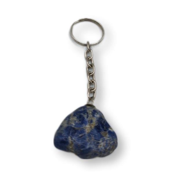 Keychain Tumbled Stone Sodalite