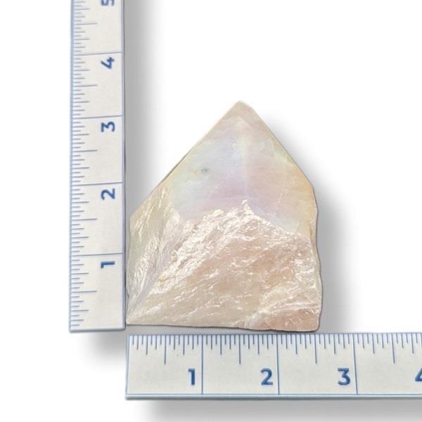 Angel Aura Rose Quartz Cut Base 262g Approximate