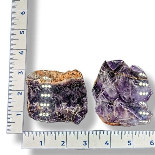 Dog Tooth Amethyst Slab 78g Approximate