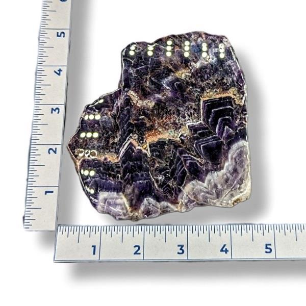 Dog Tooth Amethyst Slab 188g Approximate