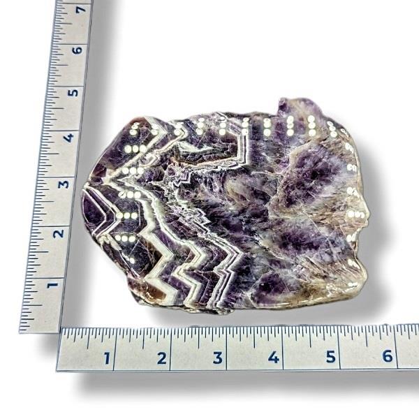 Dog Tooth Amethyst Slab 346g Approximate