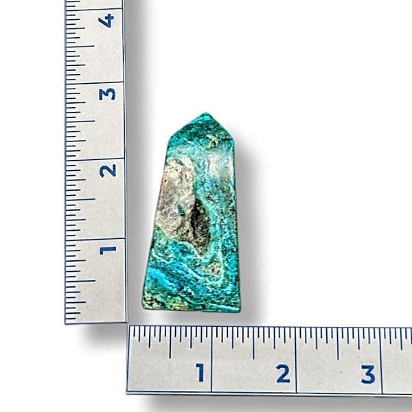 Chrysocolla Obelisk 66g Approximate