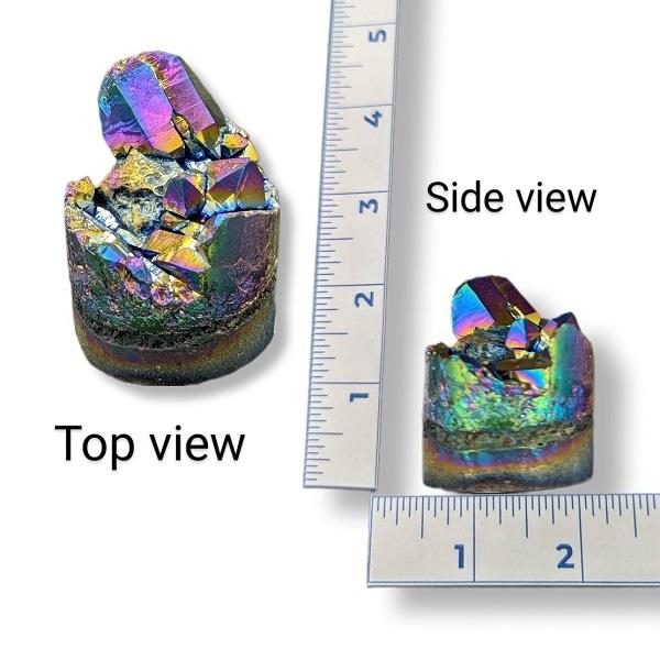 Rainbow Aura Amethyst Cyclinder 80g Approximate