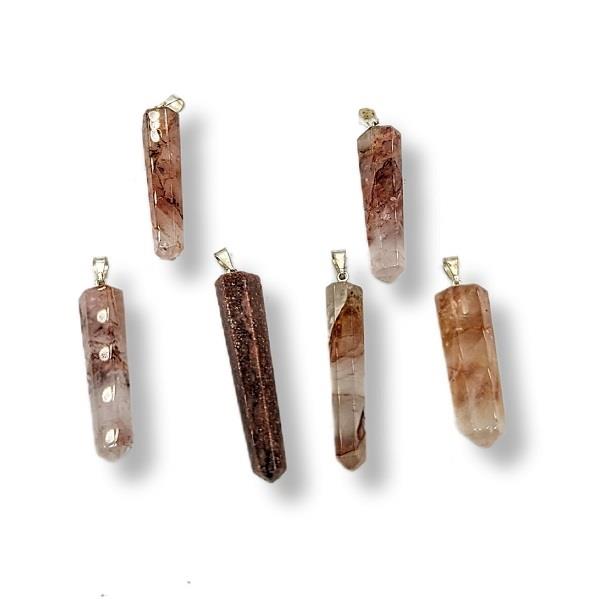 Pendant Strawberry Quartz Point