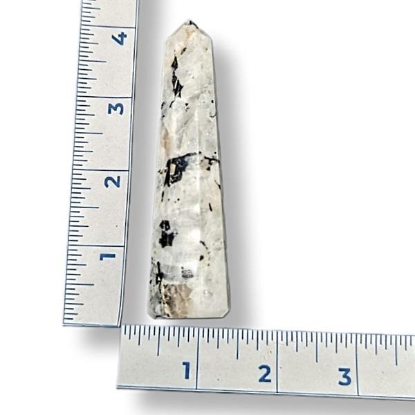 Rainbow Moonstone Point 82g Approximate