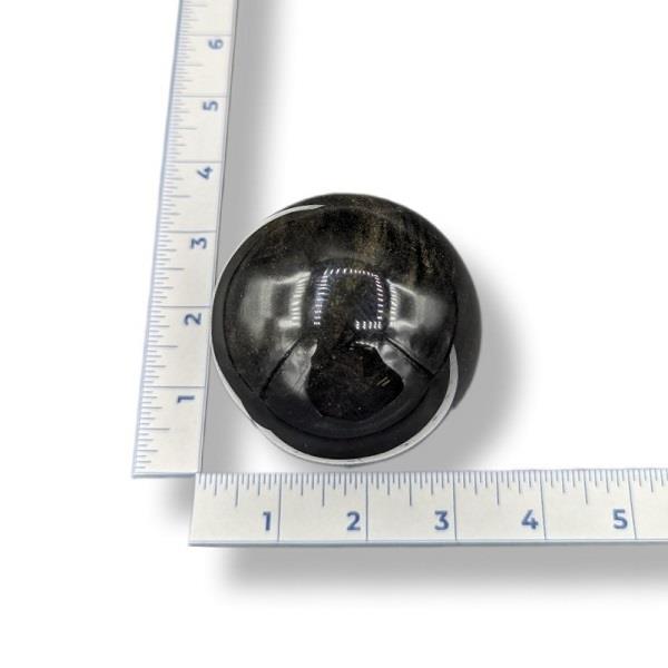 Goldsheen Obsidian Sphere 433g Approximate
